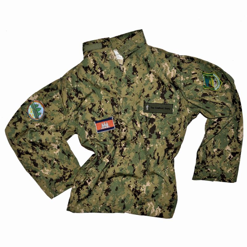 Dprk Ranger Jacket Ranger Uniforms in Cambodian Elephant Preserve | The Elephant Story