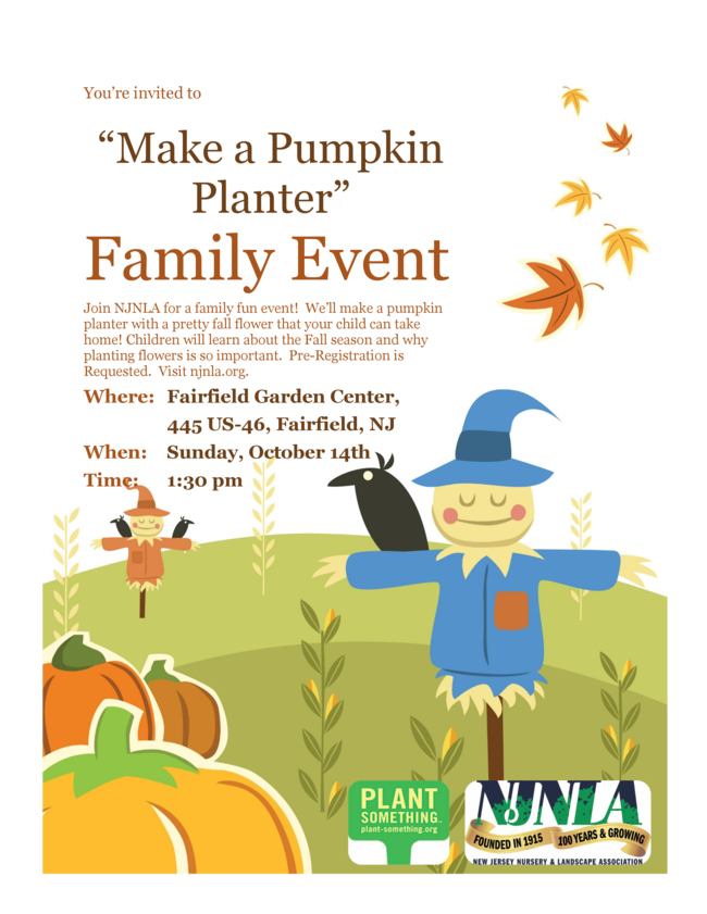 Make A Pumpkin Planter Family Event